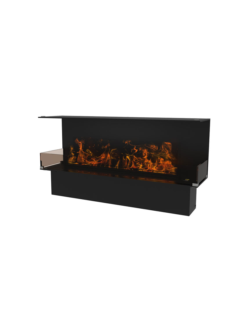 Decoflame Montreal 1200mm 3-Sided Water Vapour Fire with Hybrid Mist