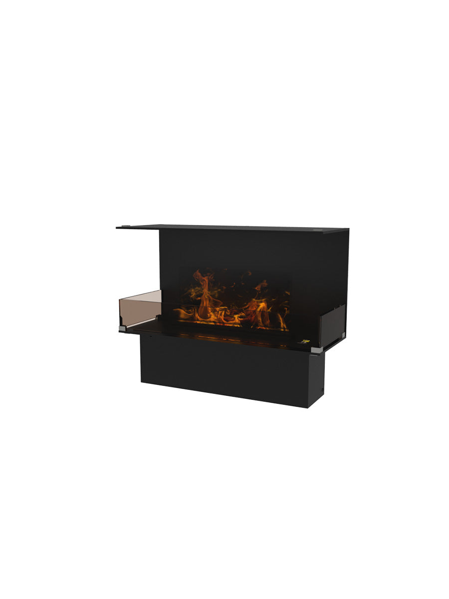 Decoflame Montreal 800mm 3-Sided Water Vapour Fire with Hybrid Mist