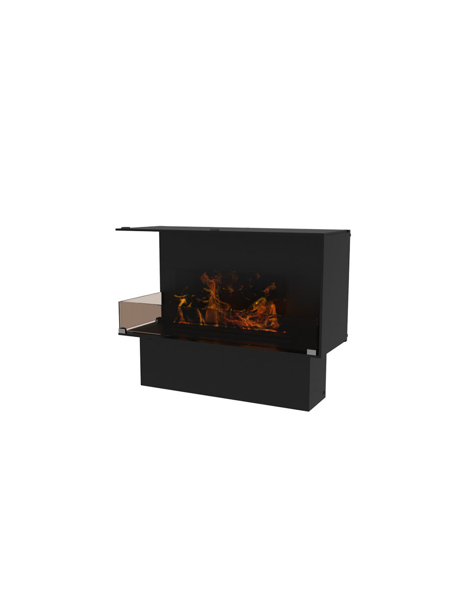 Decoflame Montreal 800mm Left Corner Water Vapour Fire with Hybrid Mist