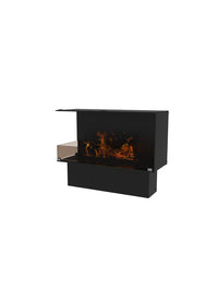 Decoflame Montreal 800mm Left Corner Water Vapour Fire with Hybrid Mist
