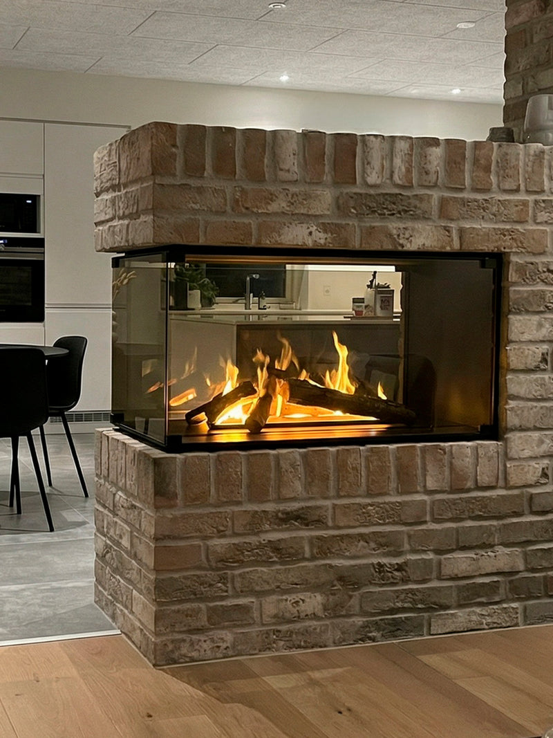 Decoflame Montreal 800mm Room Divider Water Vapour Fire with Hybrid Mist