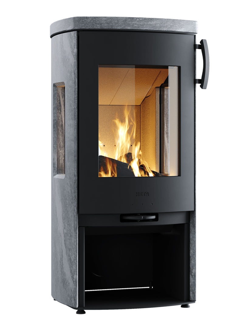 Heta Icon-Line Eclipse with Windows Wood Burning Stove