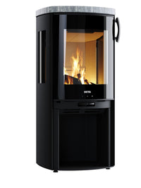 Heta Icon-Line Moderna Wood Burning Stove with Windows