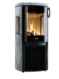 Heta Icon-Line Moderna Wood Burning Stove with Windows