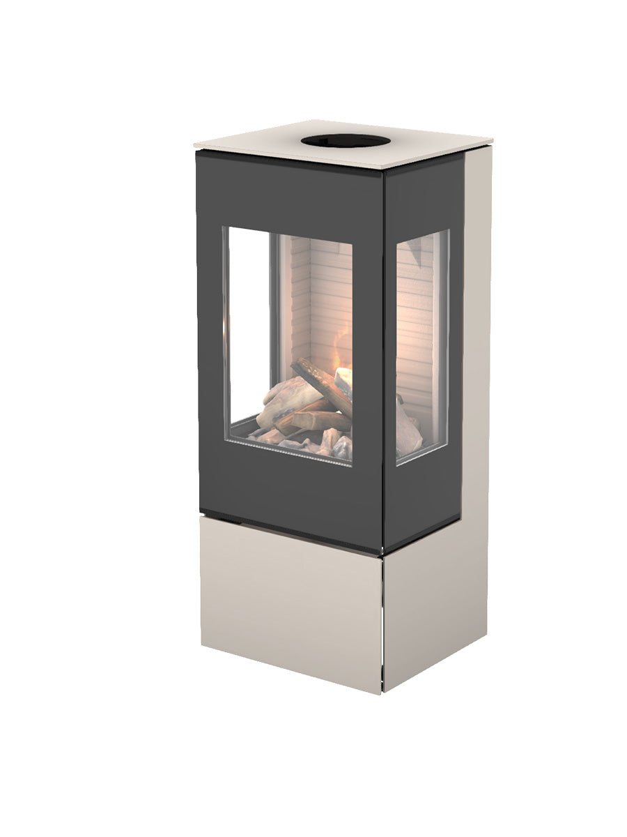 Rais Nexo 100 Gas Fire with a Glass Door