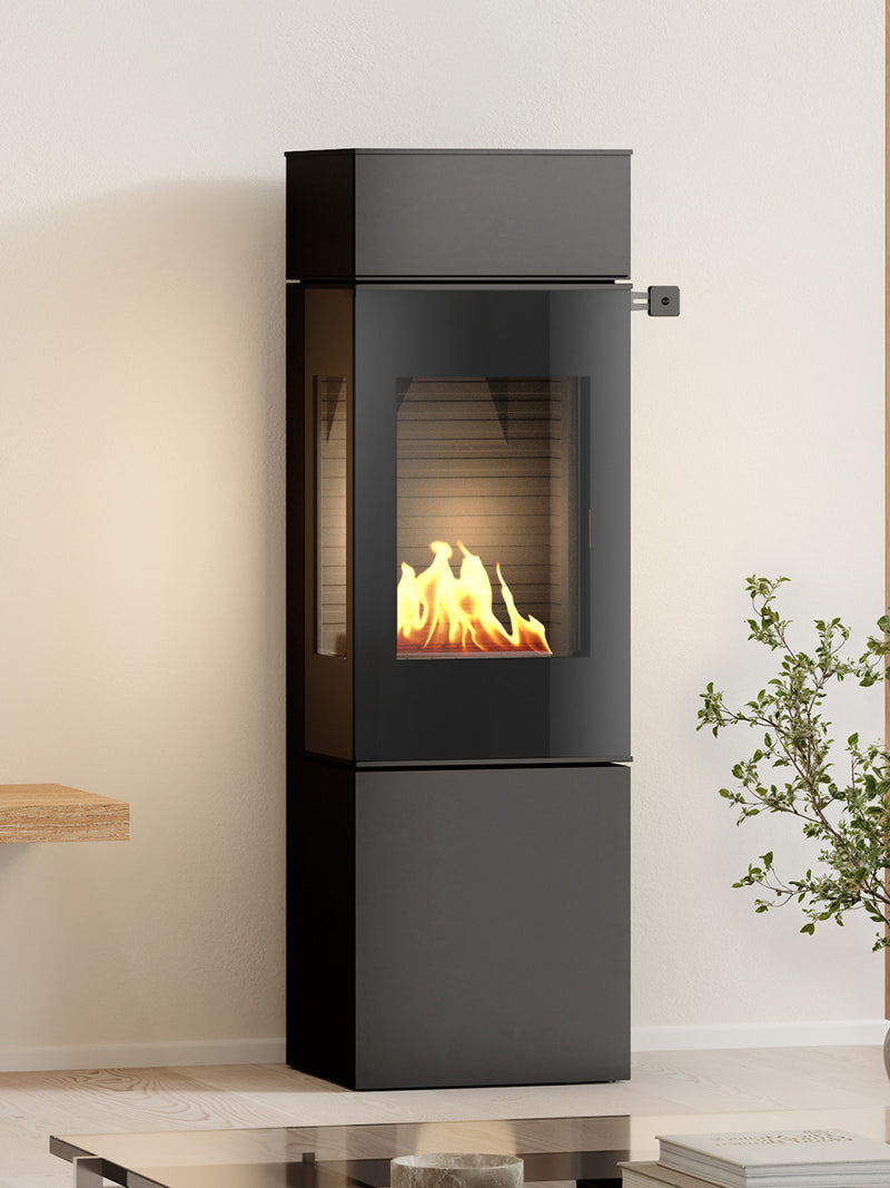 Rais Nexo 140 Gas Fire with a Glass Door