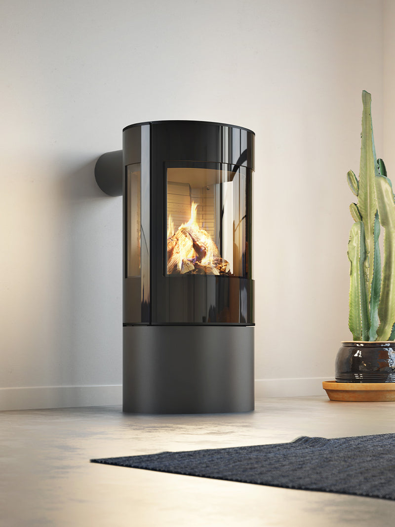 RAIS Viva L 100 Wood Burning Stove with a Glass Door