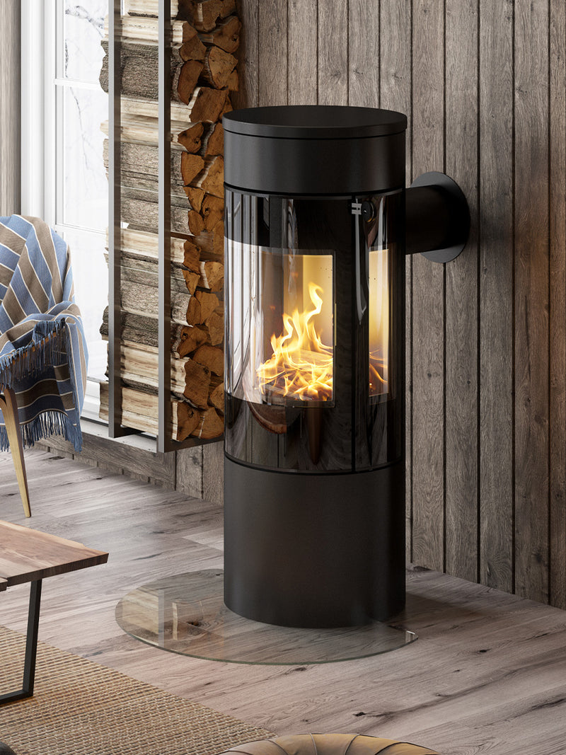 RAIS Viva L 120 Bioethanol Fireplace Stove with a Glass Door