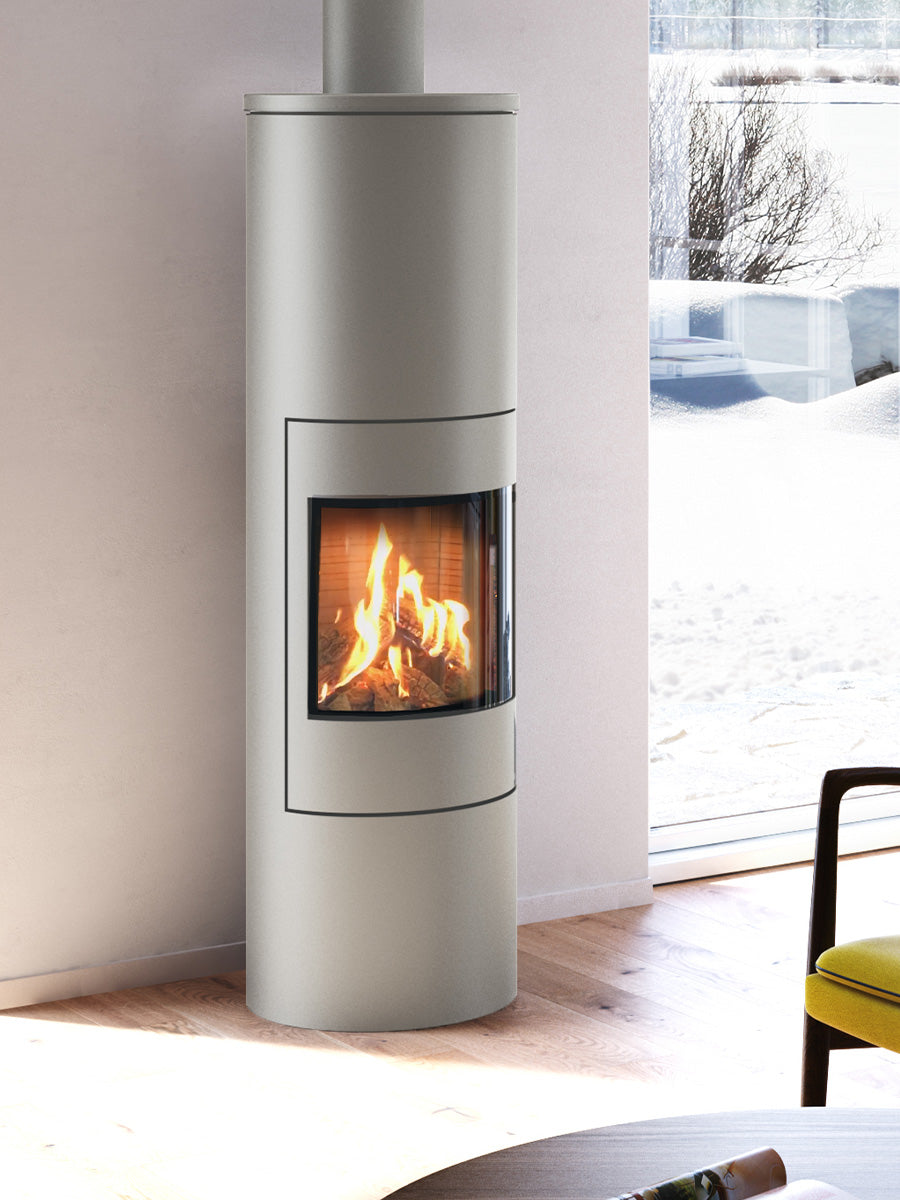 RAIS Viva L 160 Wood Burning Stove with a Steel Door