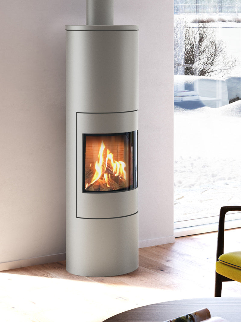 RAIS Viva L 160 Wood Burning Stove with a Steel Door