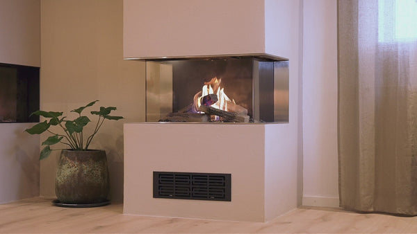 RAIS Visio 70 Three Sided Gas Fire