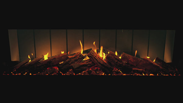TrueFlame 3DX Electric Fire Steel Background