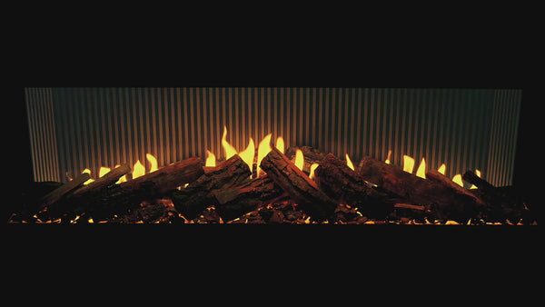 TrueFlame 3DX Electric Fire Gas Flame Effect & Ribbed Background