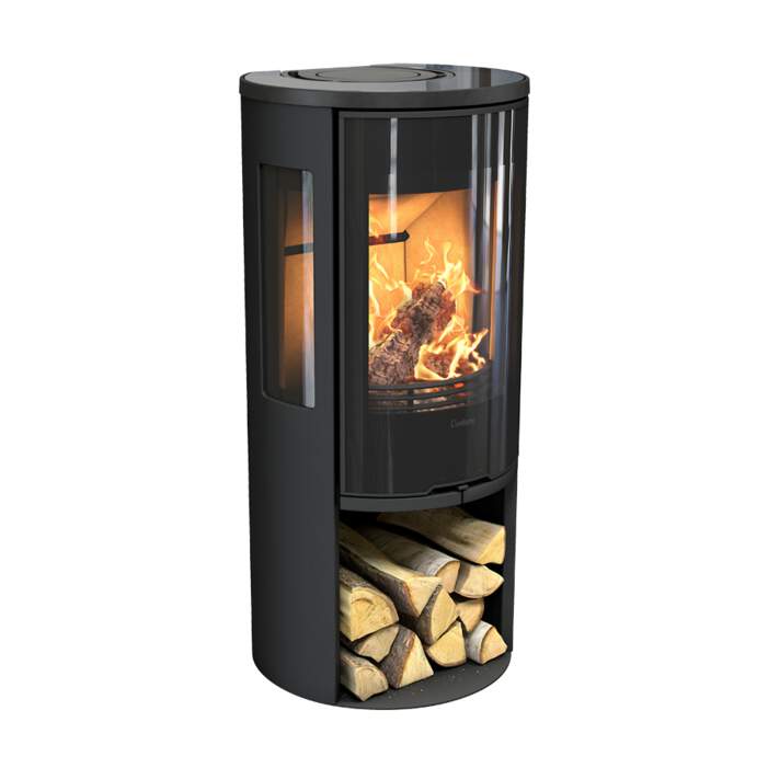 556G Black Glass Top