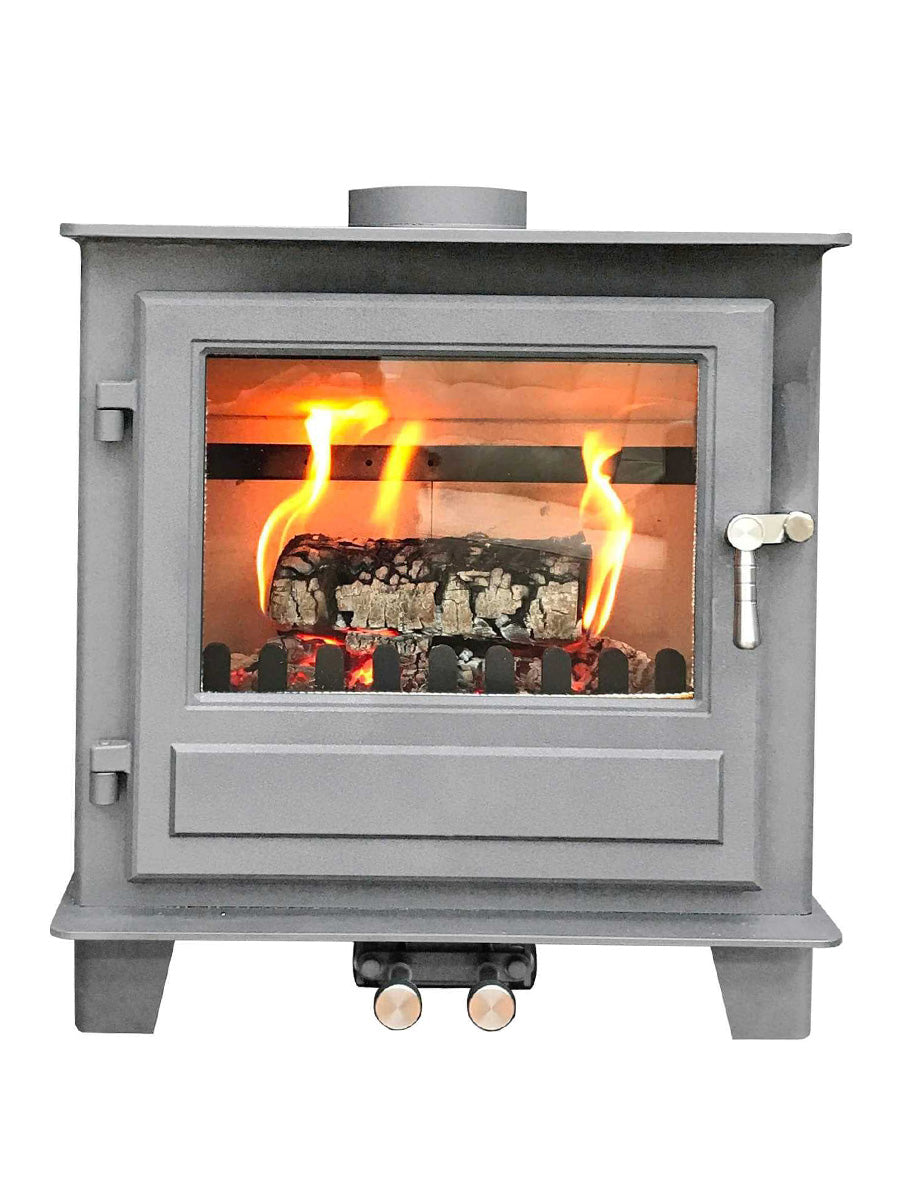 Clock Blithfield 5 Light Metallic Grey