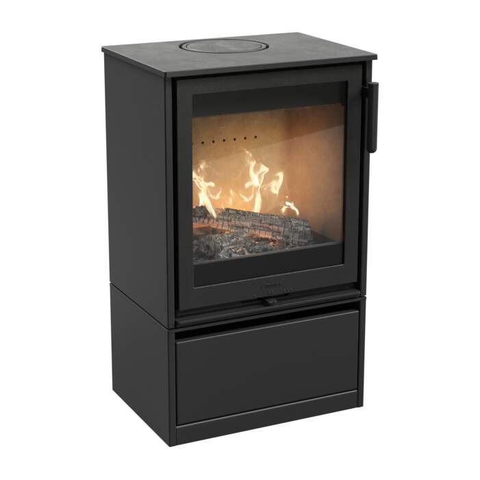 Contura 210 with a Log Store and Base Door
